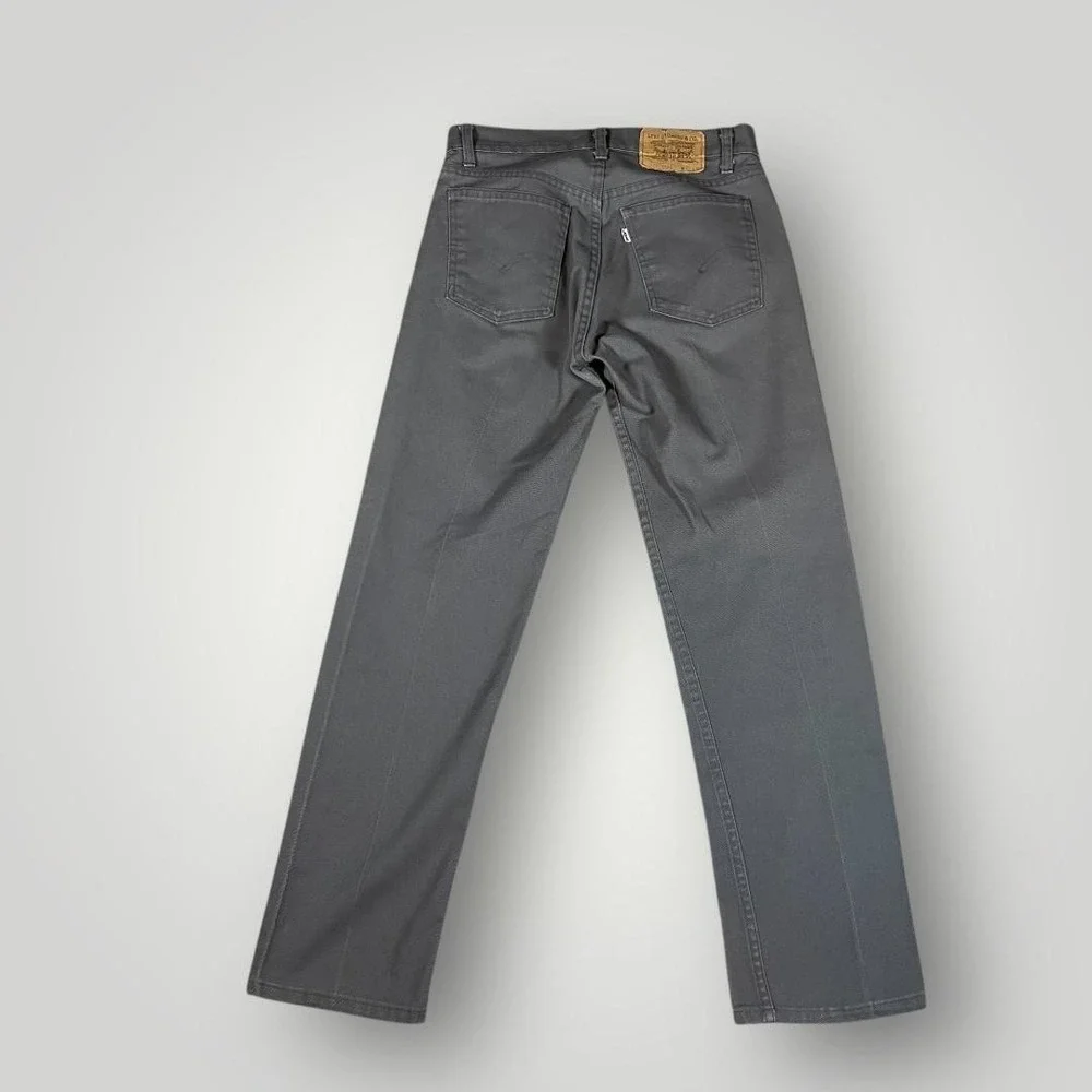 Vtg Levis 505 Jeans Mens 30x30 Gray Regular Fit‎ Straight Leg Denim Pants Casual